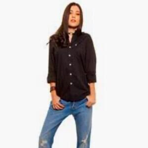 Long Sleeve Cotton Button Down Shirt,  Casual, Classic, Weekend, Vacation M